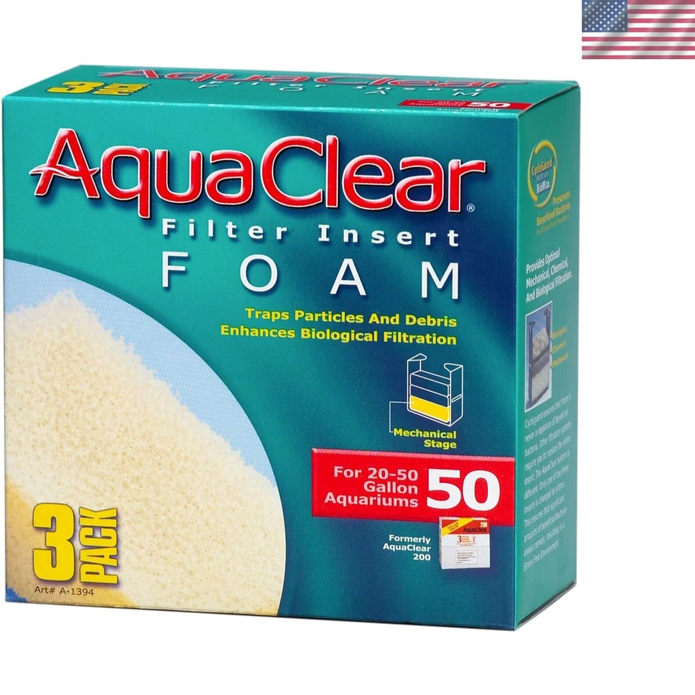 3 Premium Foam Filter Inserts for Healthy Aquariums – Essential Fish Tank Upgrade