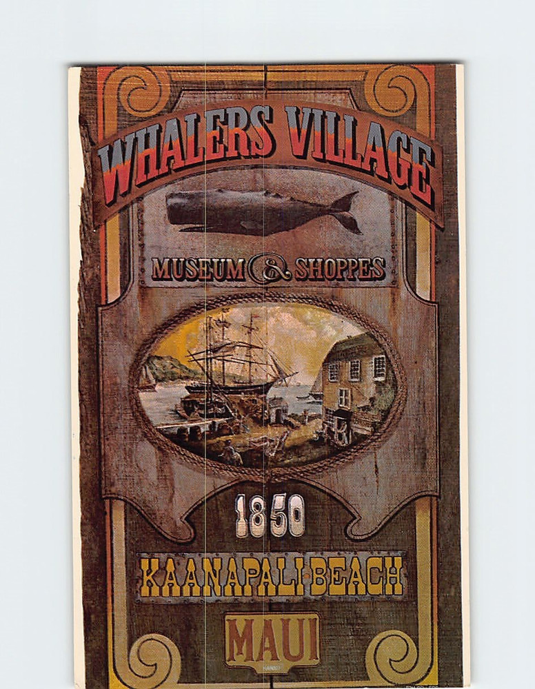Postcard Whaler's Village Kaanapali Maui Hawaii USA