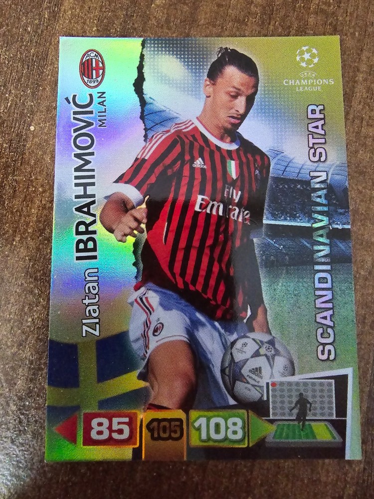 2011-12 Panini Adrenalyn XL UCF Zlatan Ibrahimovic Scandinavian Star RARE