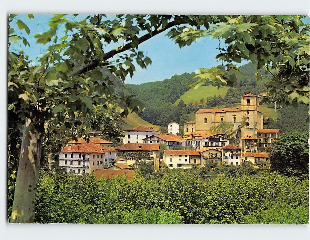 Postcard Scenic View of Vera de Bidasoa Navarre Spain