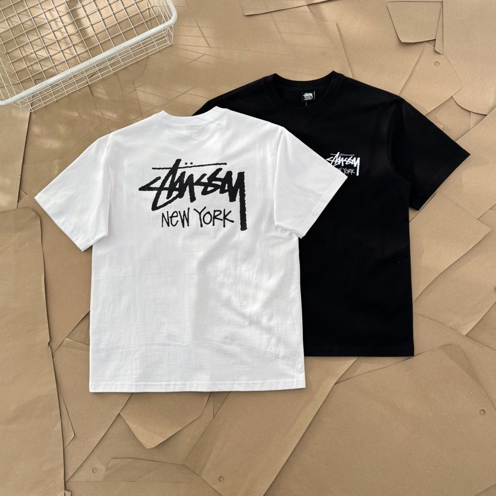 Stussy tee shirt New T-SHIRT S/M/L/XL White / Black