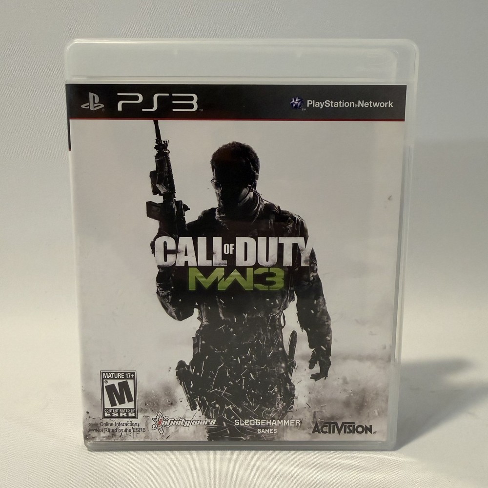 Call of Duty Modern Warfare 3 PS3 Sony Activision FPS Shooter Video Game CIB