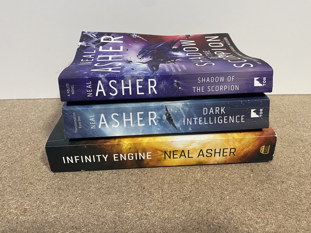 Neal Asher Lot 3 Paperback Transformation A Polity Novel