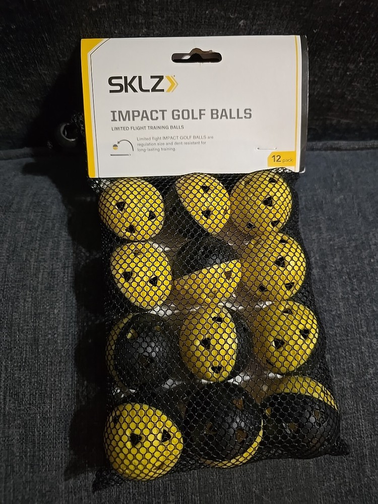 New SKLZ Impact Golf Training Balls 12 Pack Limited Flight Training Practice
