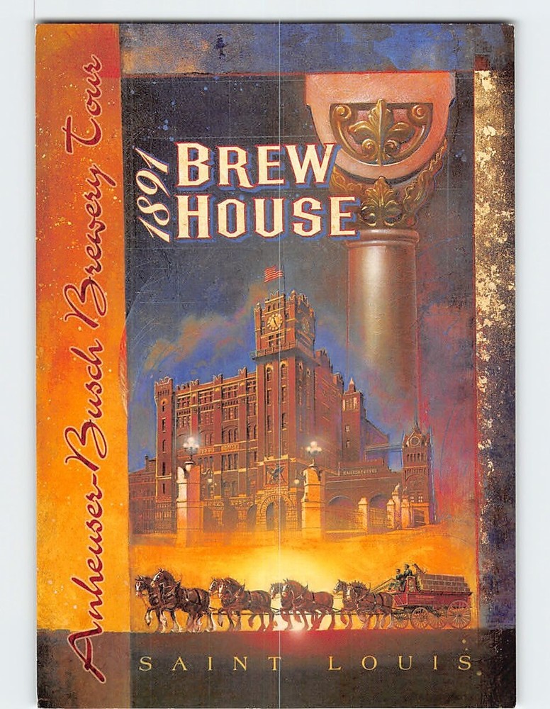 Postcard Anheuser-Busch Brewery St. Louis Missouri USA