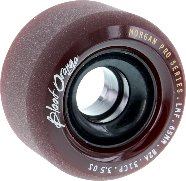 Blood Orange Morgan 65mm 82a Midnight Maroon Longboard Wheels Set of 4