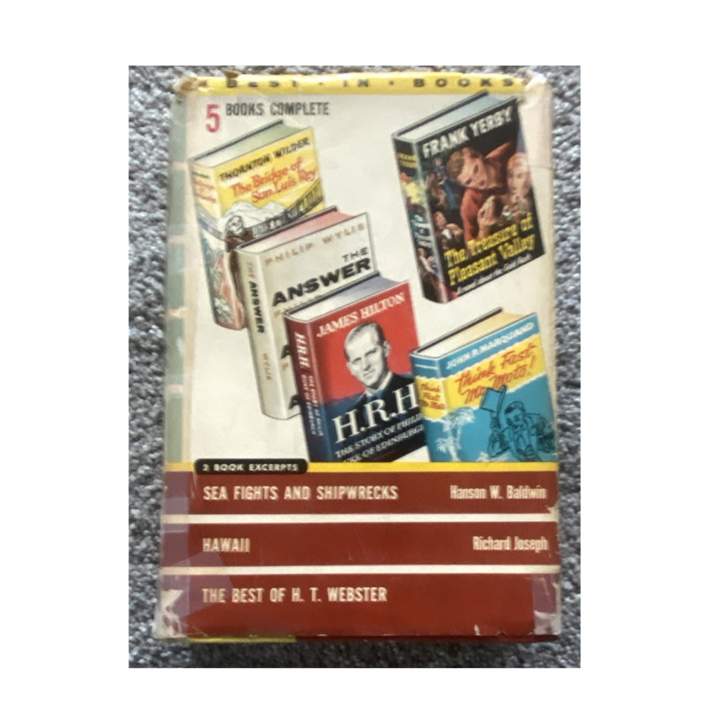 Nelson Doubleday Best-in-Books 1956 Hardcover Illustrated Book Club Anthology