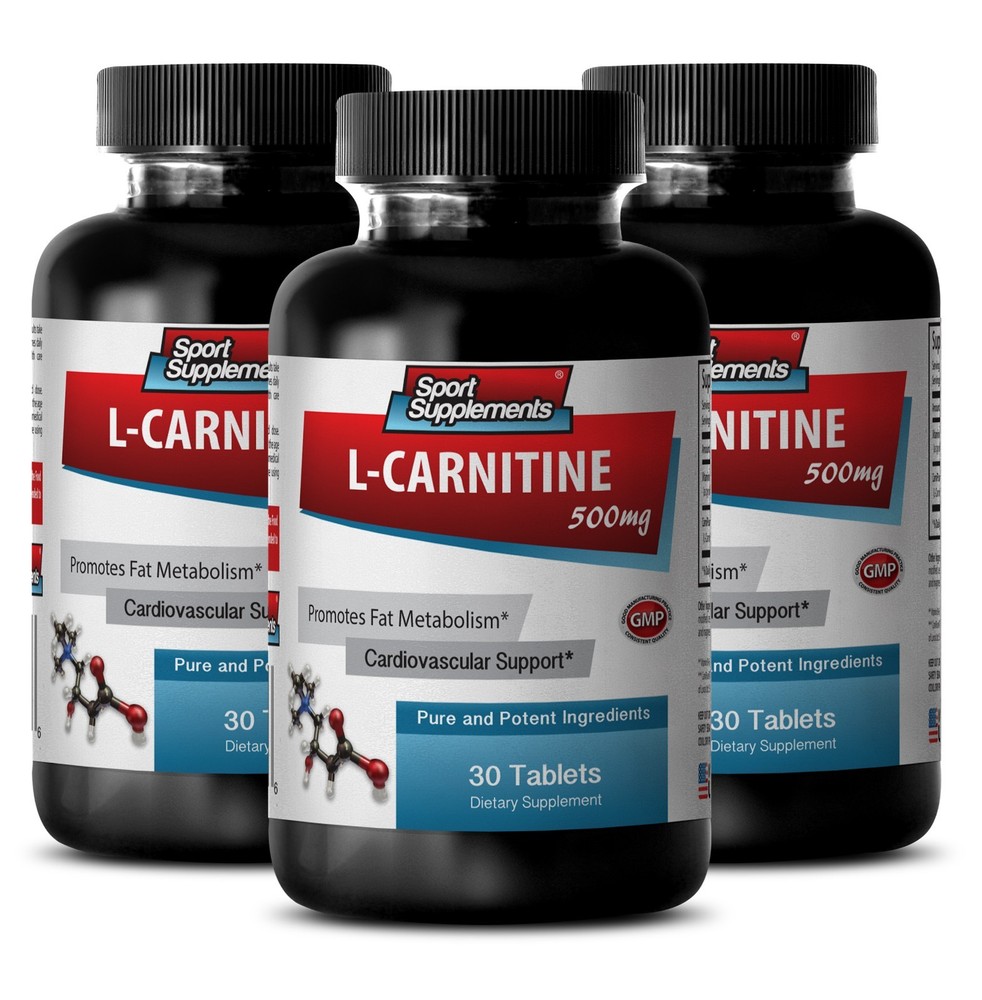 Weight Loss Super Strength Capsules - L-Carnitine 500mg - Amino Acid Pills 3B