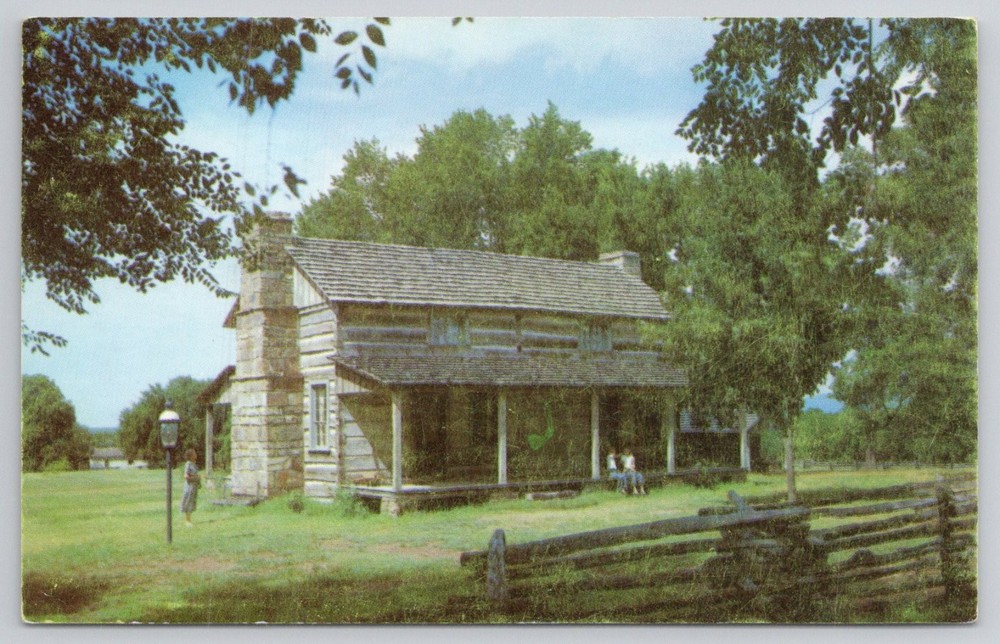 Vintage Postcard F.F. Latta Home Prairie Grove Battlefield Park Arkansas