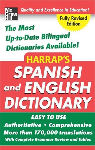 Harrap's Spanish and English Dictionary, Hardcover Ed. by Harrap, Acceptable Boo