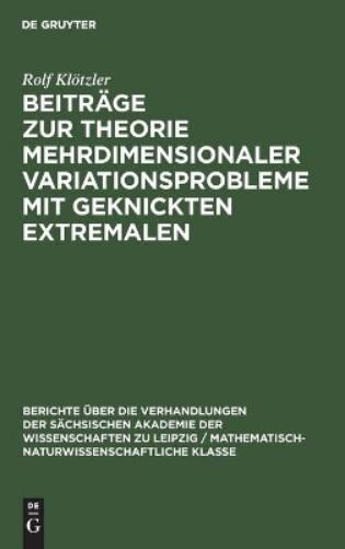 Rolf Klötzler Beiträge Zur Theorie Mehrdimensionaler Variationsproble (Hardback)
