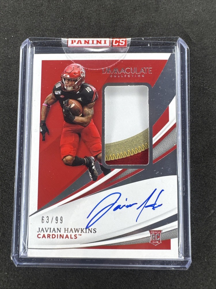 2021 Immaculate Collegiate Javian Hawkins Rookie Patch Autograph /99 Eagles