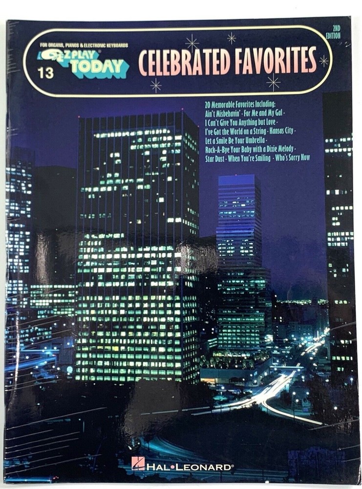 Ez Play Today #13 • Celebrated Favorites • Big Note Songbook - Keyboard, Guitar