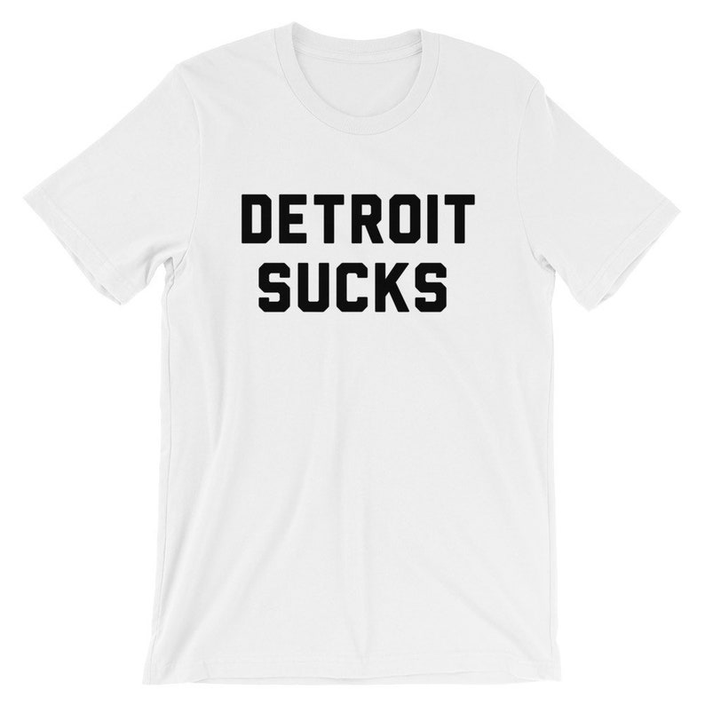 Detroit Sucks Vintage 70s Rock Punk Band Unisex T-Shirt