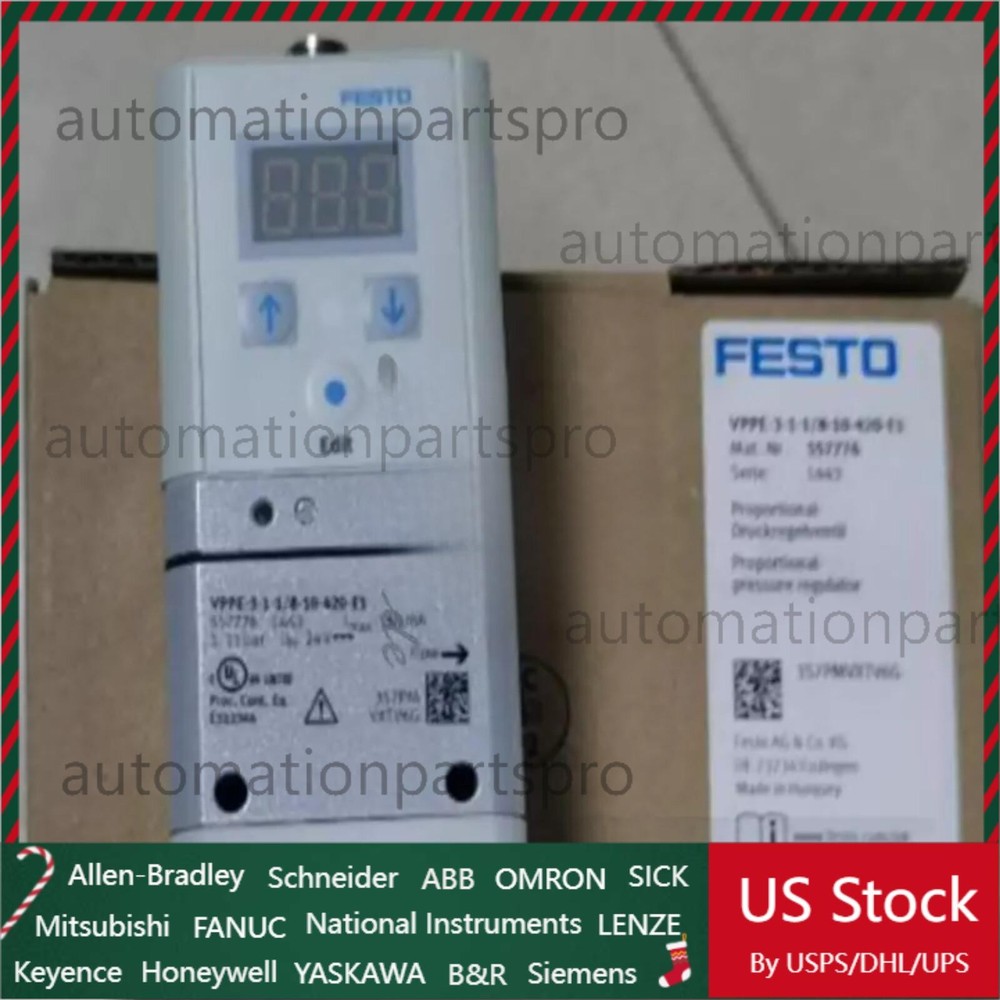 NEW FESTO 557776 VPPE-3-1-1/8-10-420-E1 proportional pressure valve brand new