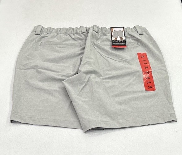 Banana Republic Men's Comfort Flat Front Shorts, Gray, Size 34