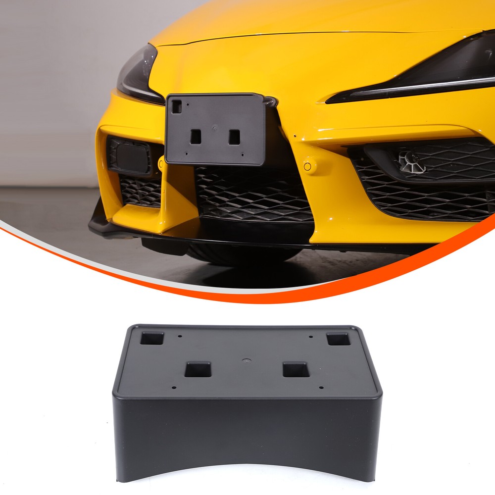 ABS Front License Plate Bracket Holder for 2019+ Toyota Supra Tow Hook-image