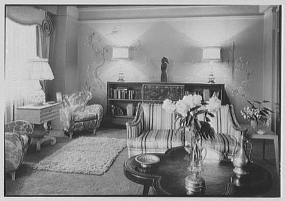 Henry K. Tourneau, residence at 381 Park Ave., New York City. Living room