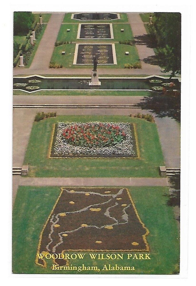 VTG Postcard - Woodrow Wilson Park - Birmingham, Alabama