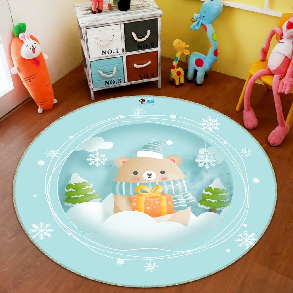 3D Cute Cartoon Bear Gift NAO4680 Game Rug Mat Elegant Photo Carpet Mat Fay