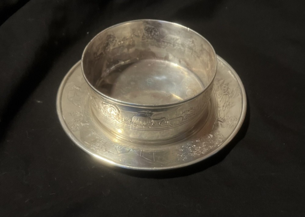 Antique Tiffany & Co. Sterling Silver Etched Serving Accessory, See Photos