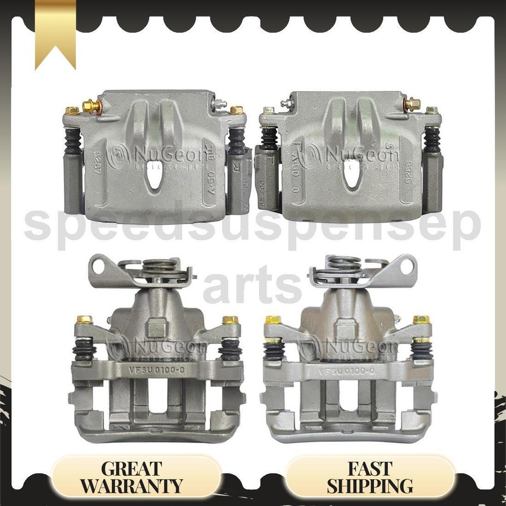 Front & Rear Brake Calipers for 2000-2001 Lincoln LS