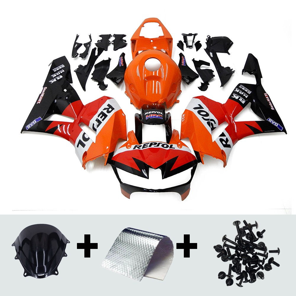 Orange Red Black Fairing Kit for 2013-2020 Honda CBR600RR F5 Injection Bodywork
