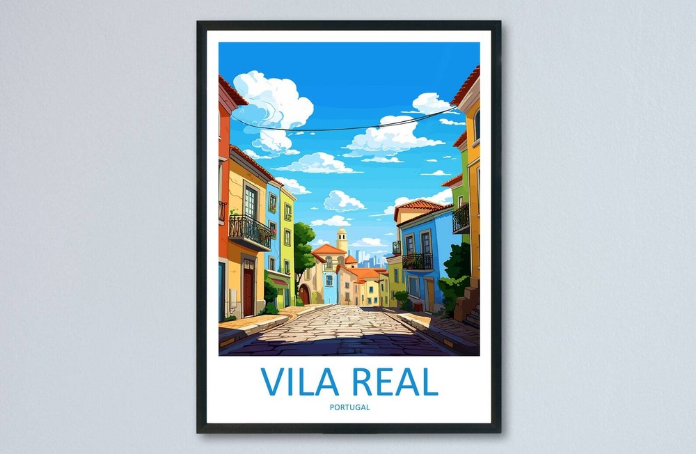 Vila Real Travel Print Wall Art Vila Real Wall Hanging Home Dcor Vila Real Gift