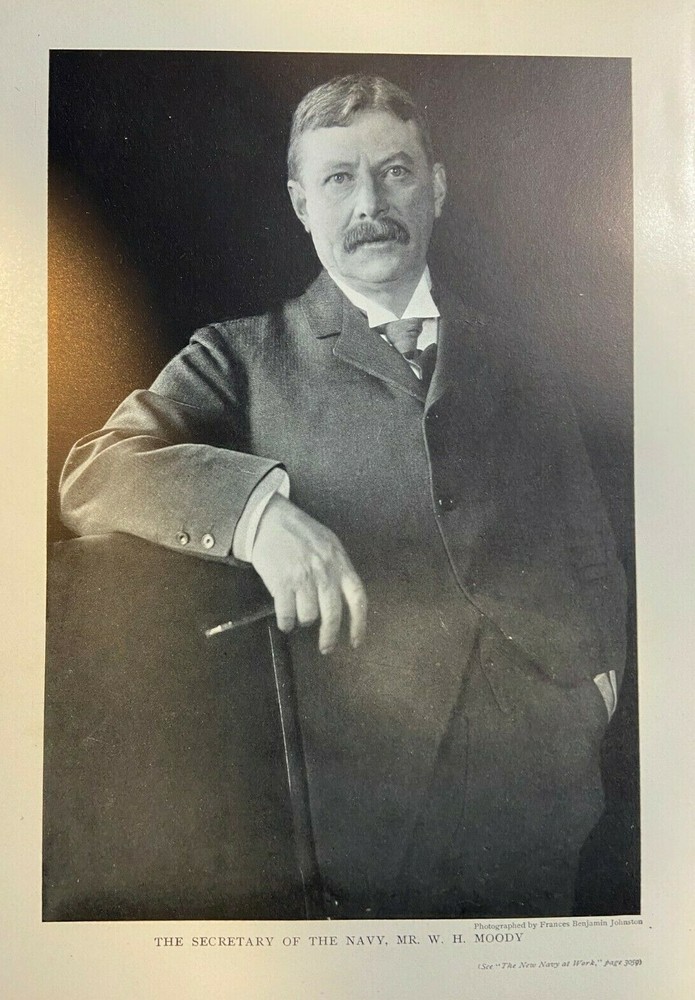 1903 Vintage Magazine Illustration William Henry Moody Secretary of the Navy