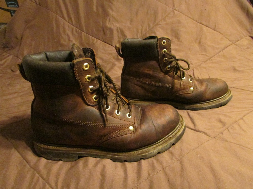 Vintage Colorado Men’s Work Steel Toe Leather Logging Boots - Size 8.5