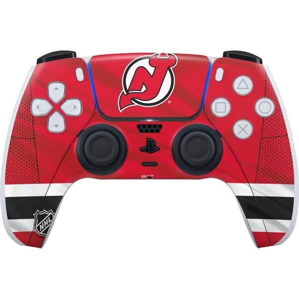 NHL New Jersey Devils PS5 Controller Skin - New Jersey Devils Home Jersey