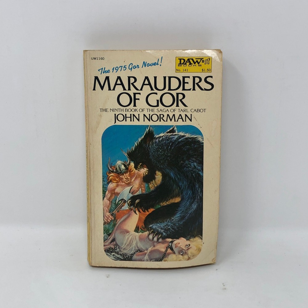 Marauders Of Gor John Norman PB 1975 DAW First PB Printing Tarl Cabot #9