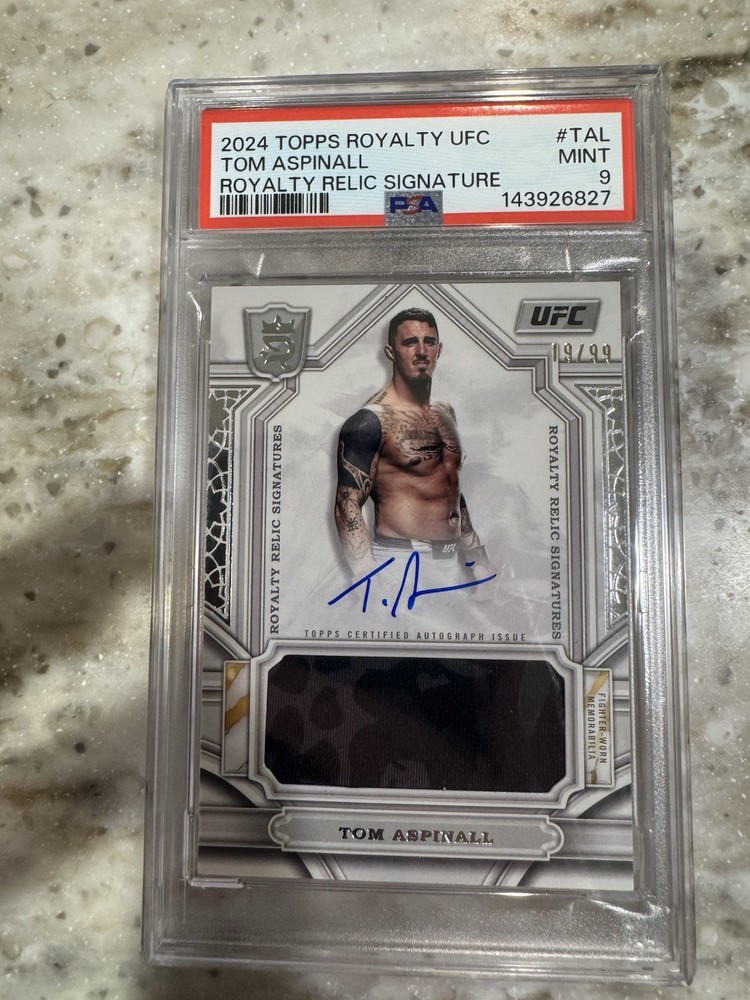 2024 Topps Royalty UFC Royalty Relic Signatures Tom Aspinall #RYS-TAL /99