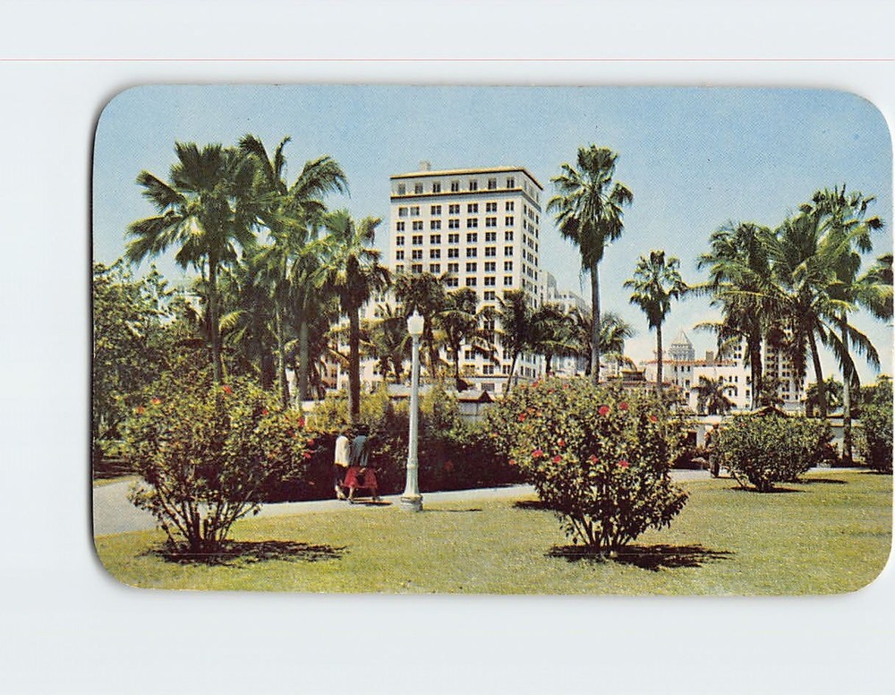 Postcard Bayfront Park Miami Florida USA