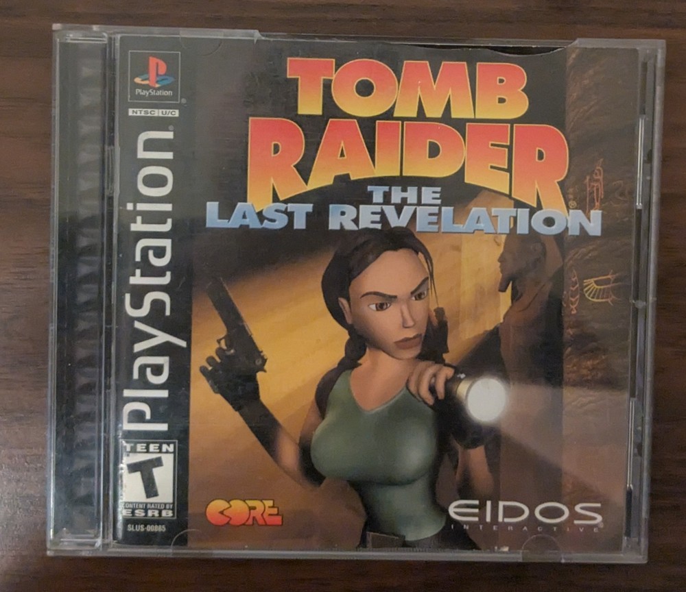 Tomb Raider Last Revelation (Sony PlayStation 1, 1999) CIB, Reg Card Black Label