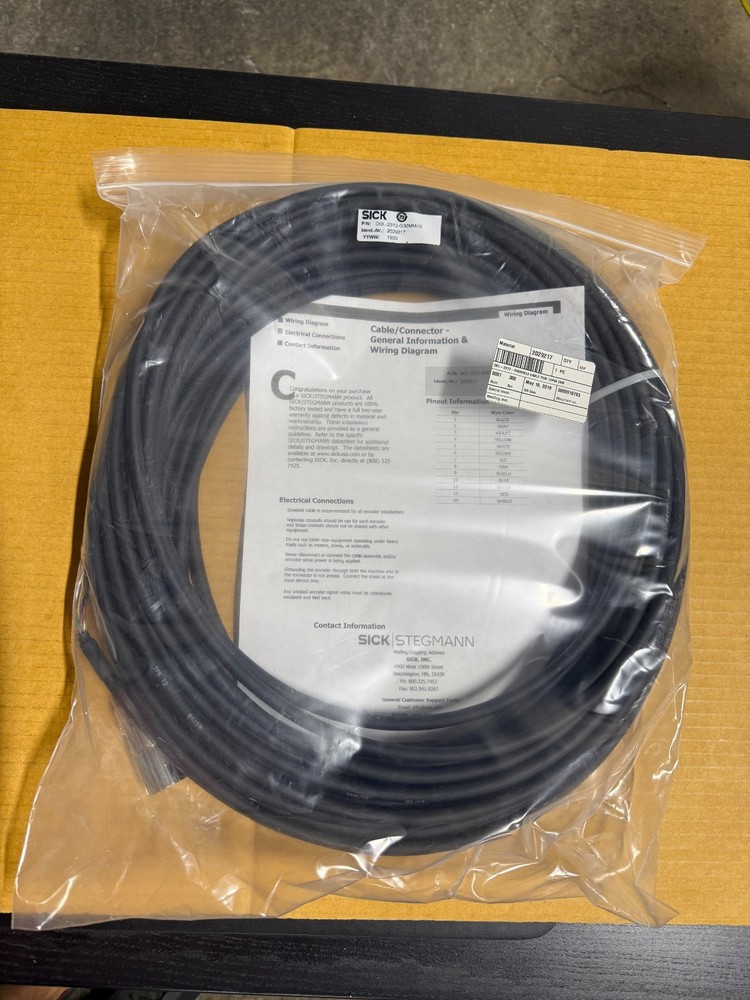 Sick DOL-2312-G30MMA3 Cable Assy 12-Pin 2029217  - NEW (ITEM#242)