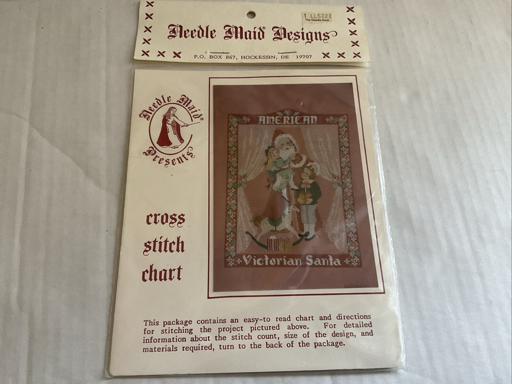 Needle Maid Designs American Victorian Santa Cross Stitch Chart