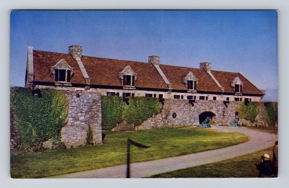Ticonderoga NY-New York, Main Entrance, Fort Ticonderoga, Vintage Postcard