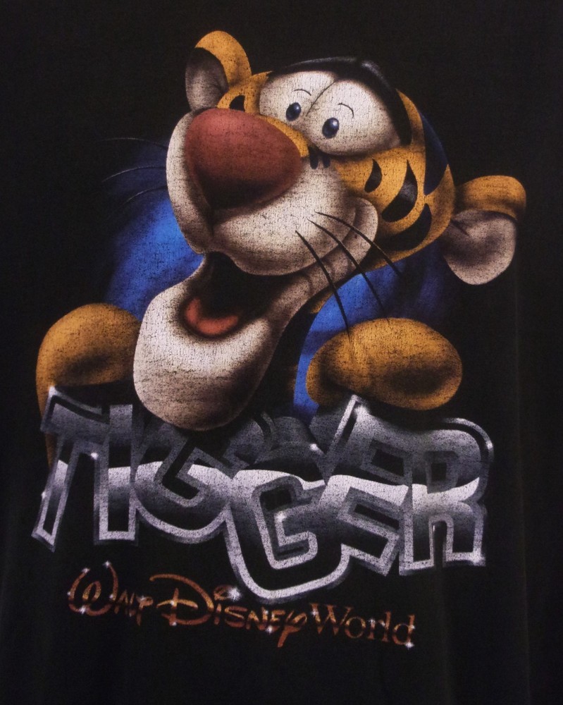 vintage 90s Mickey Inc. Walt Disney World Tigger T-Shirt Big Face SZ 2XL