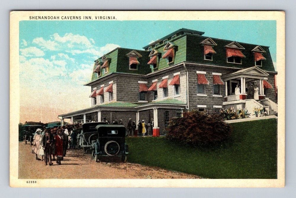 Shenandoah Caverns VA-Virginia, Shenandoah Caverns Inn, Antique Vintage Postcard