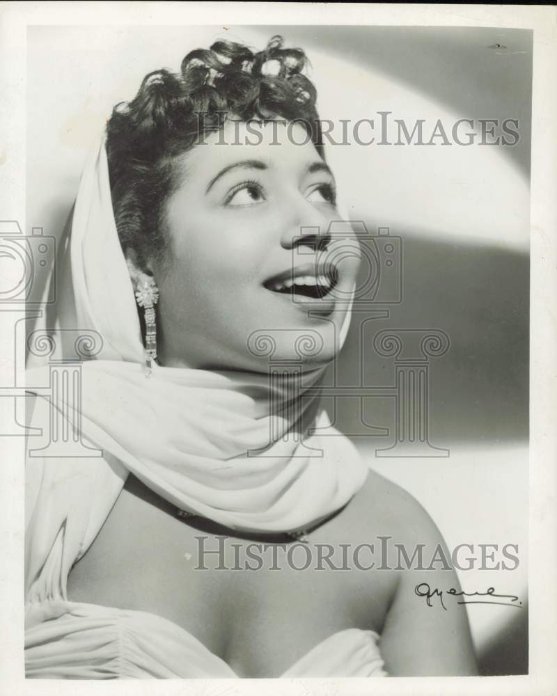 1956 Press Photo Mattiwilda Dobbs, Coloratura Soprano - lrp98051