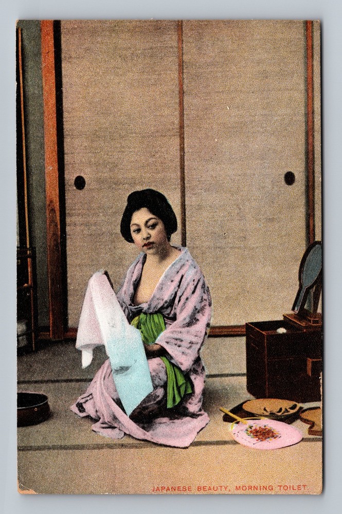 Japan- Japanese Beauty Standard Souvenir Post PC Old Card View Vintage Postcard
