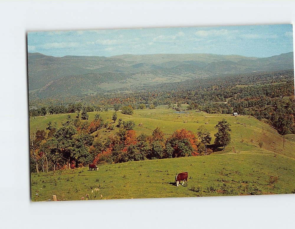 Postcard Aerial View Germany Valley Pendleton County West Virginia USA