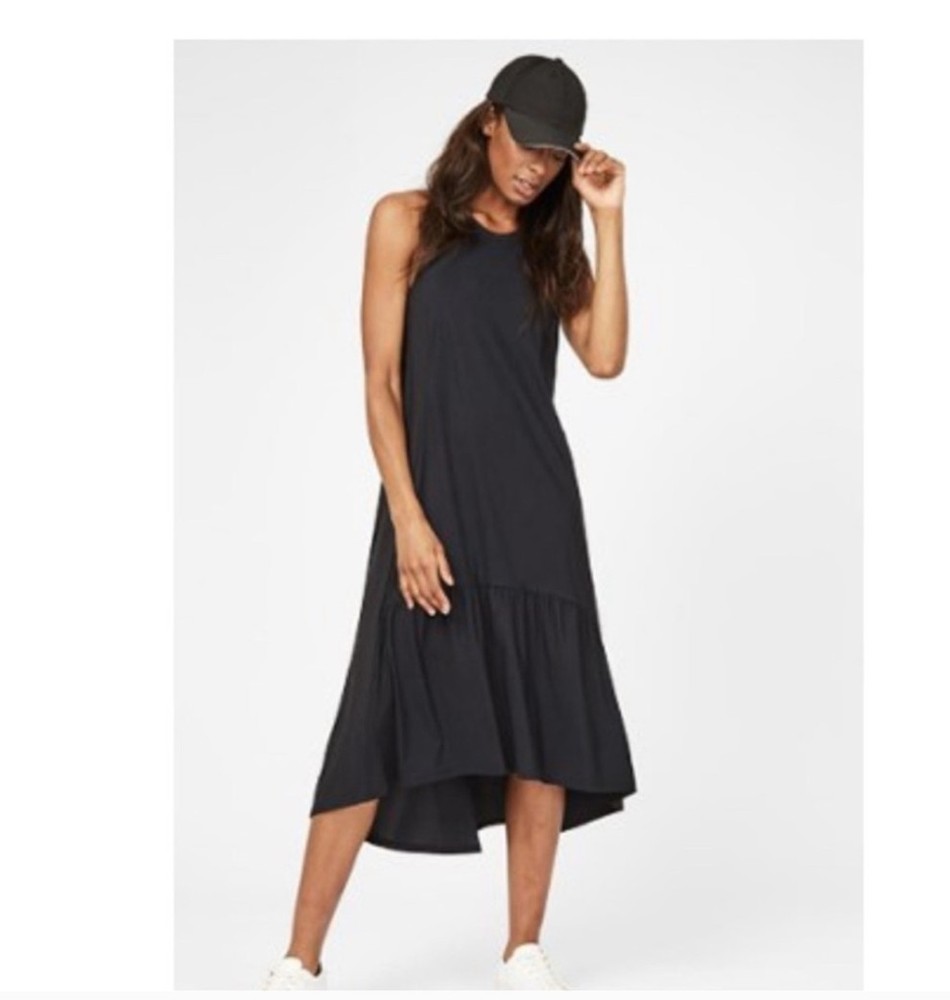 Sweaty Betty Acer Midi Racerback Dress Black Size XS