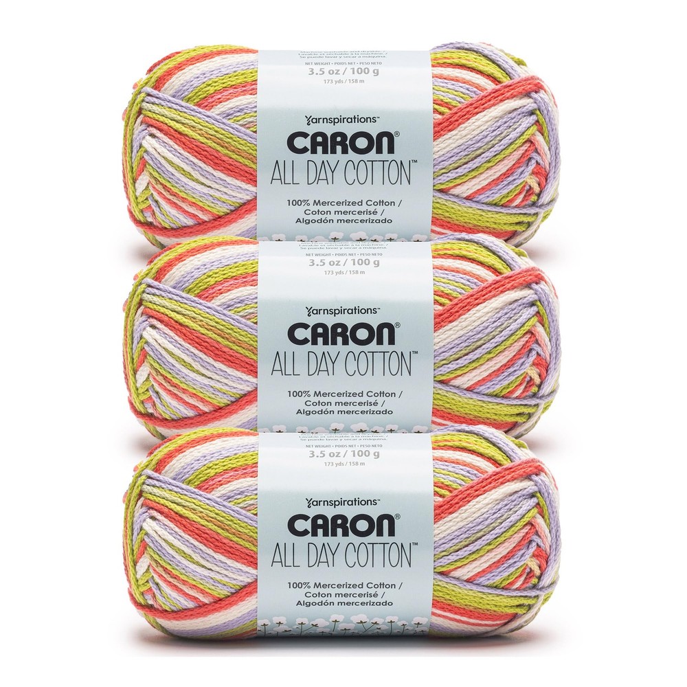 3 Pack 100% Mercerized Cotton Yarn 173 Yards Crochet Knitting Lovebird Yarn