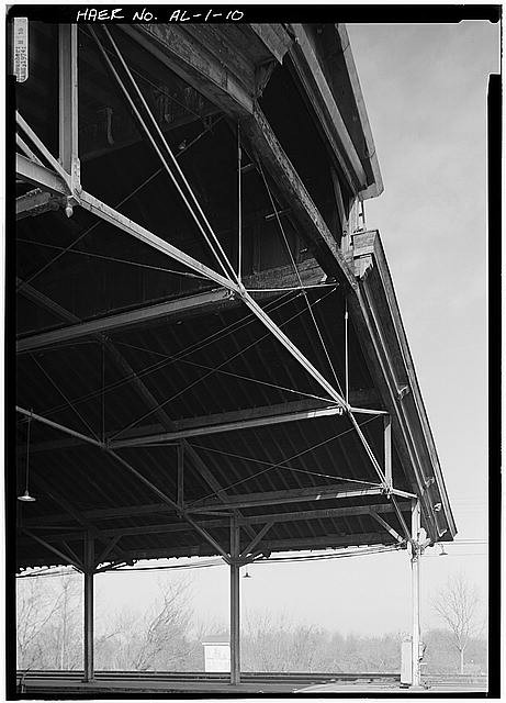 Montgomery Alabama 1900s Louisville Nashville Railroad Union Station Train Shed