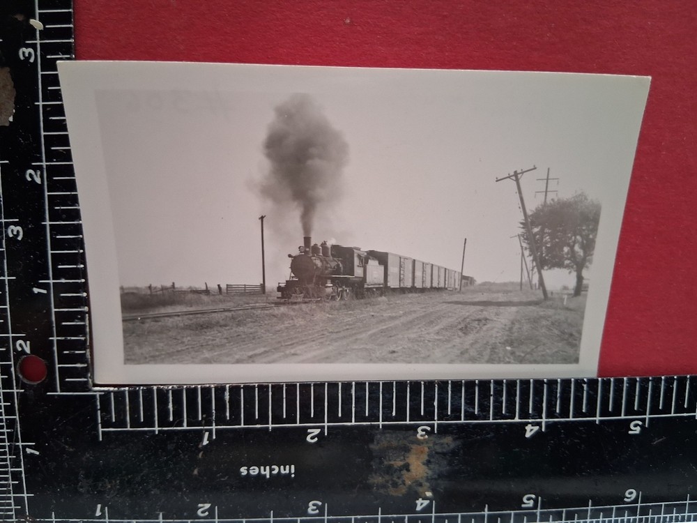 Wabash Railroad 2-6-0 Locomotive #573 Photo Local Train 1940'S