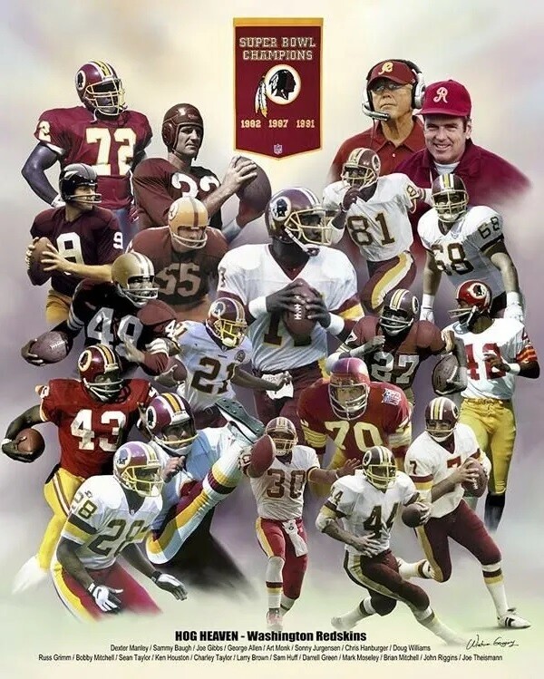 Washington Redskins Football Nfl Sb Champs 8x10 PHOTO PRINT