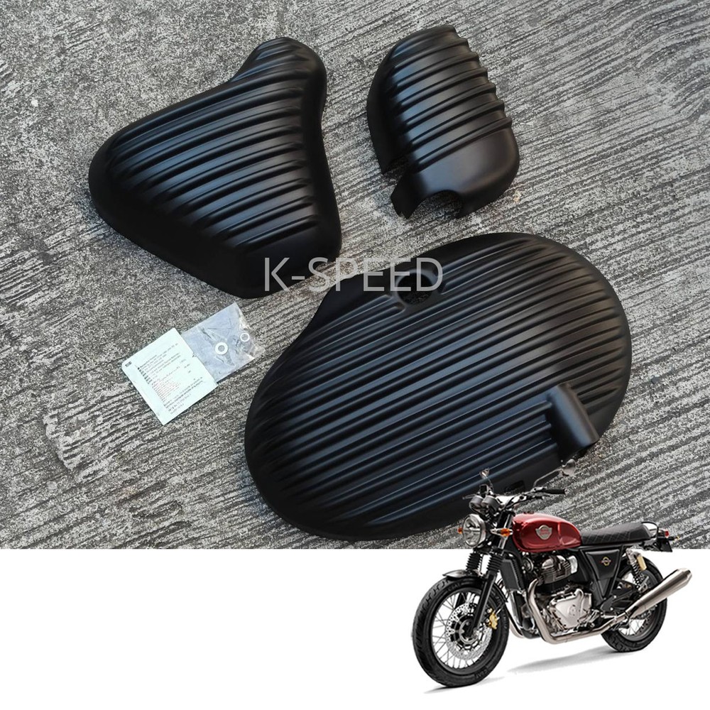 Diabolus Black Set Engine Cover Trim Fits Royal Enfield GT 650 2024 - 2025