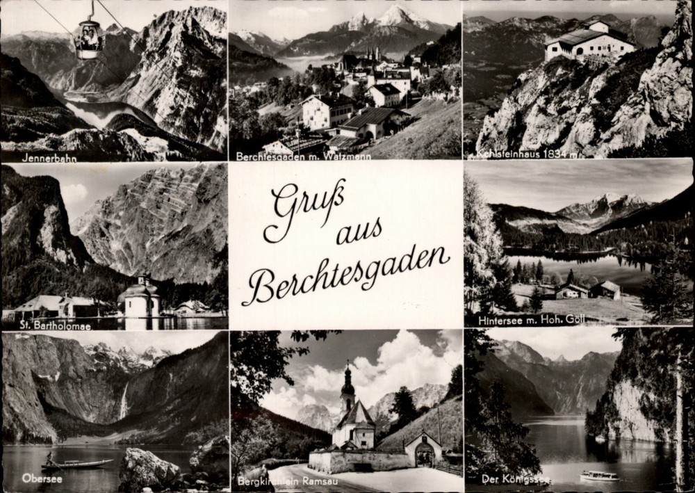 Gruss Aus Berchtesgaden Berchtesgaden Bavaria Germany vintage postcard c574